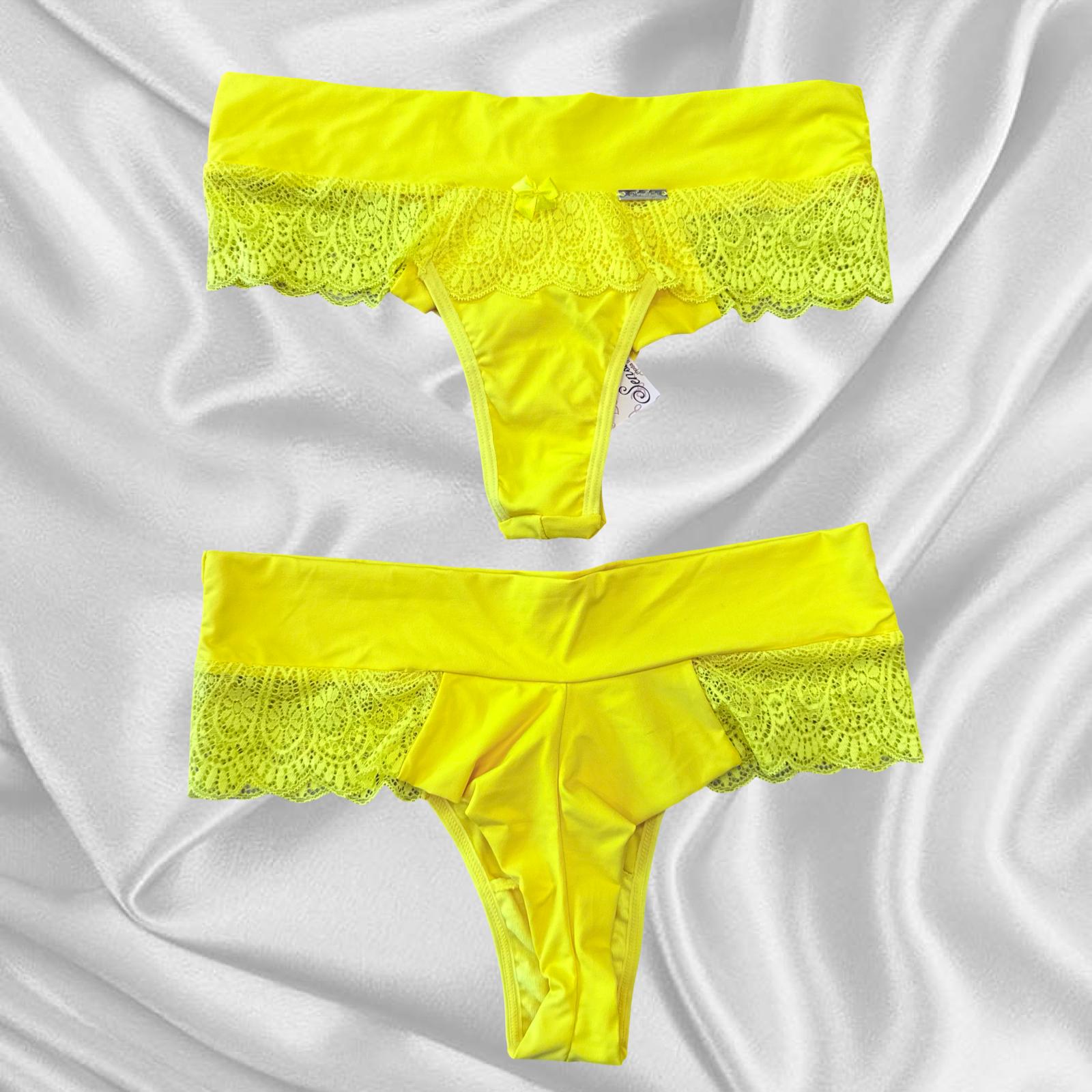 Calcinha Fio Duplo Micro Renda