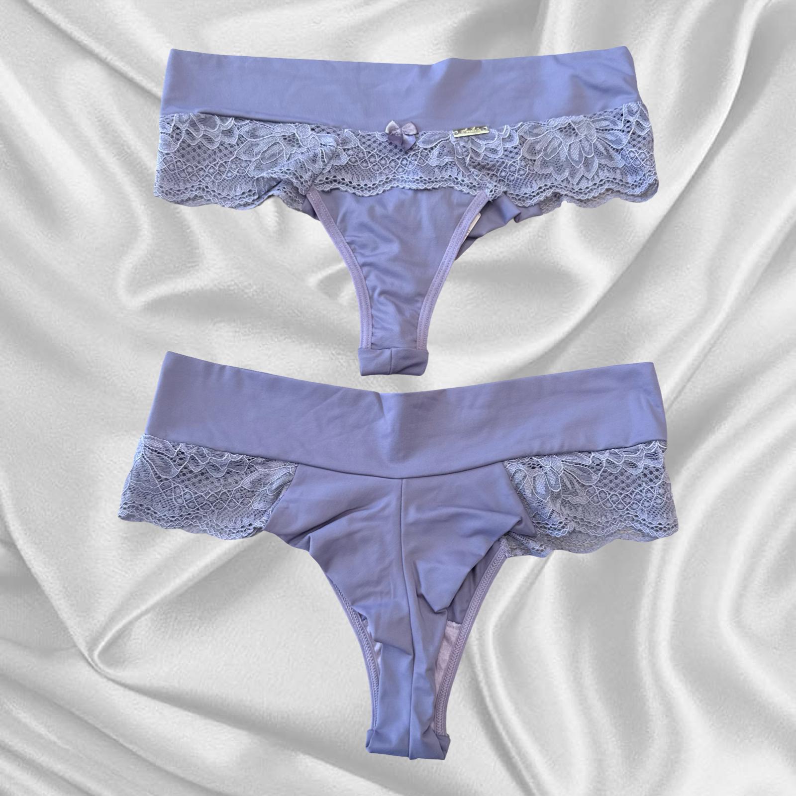 Calcinha Fio Duplo Micro Renda