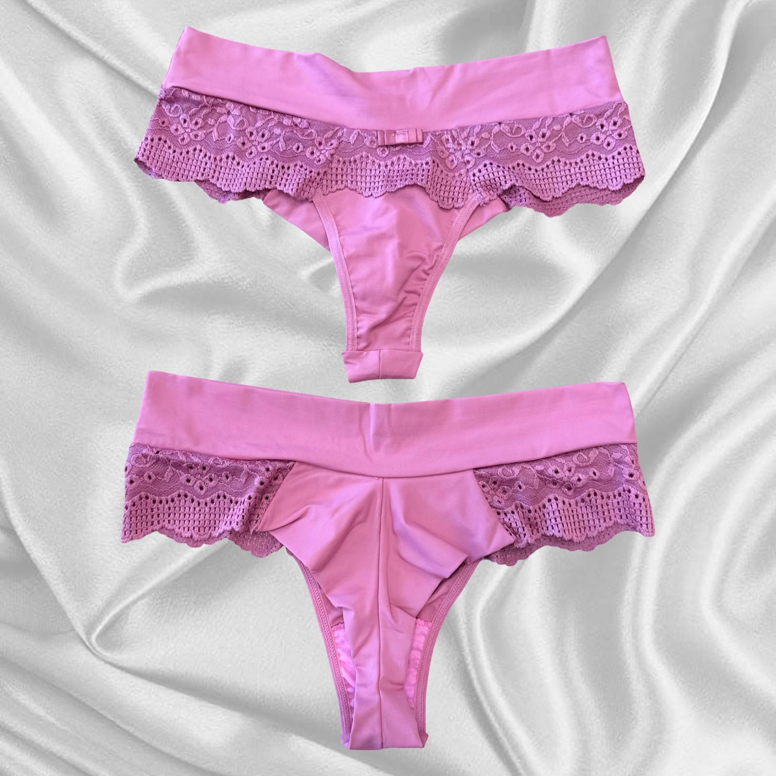 Calcinha Fio Duplo Micro Renda