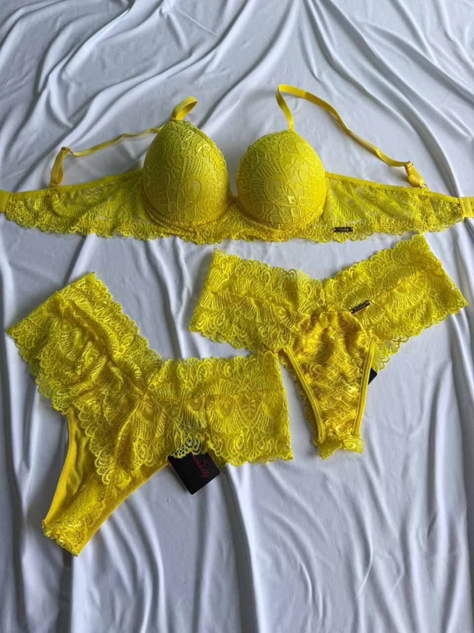 Conjunto  Rendado Aro Inteiro