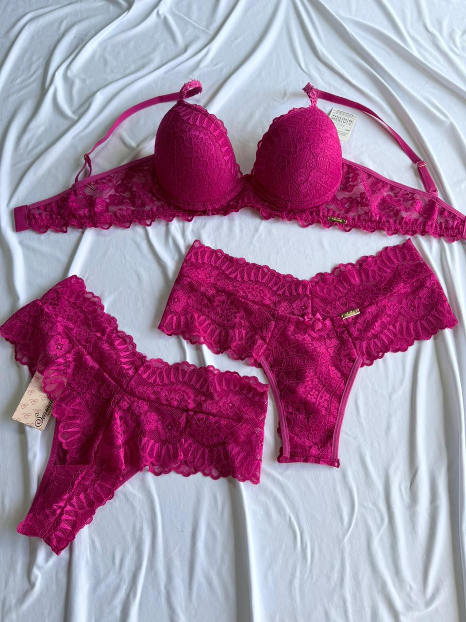 Conjunto  Rendado Aro Inteiro