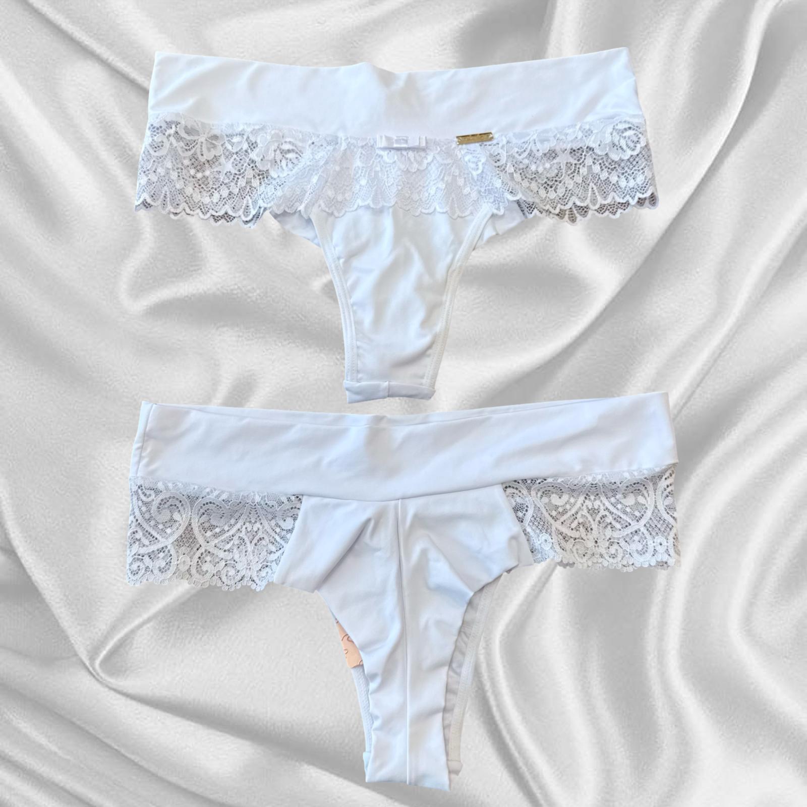 Calcinha Fio Duplo Micro Renda